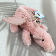 Jellycat Pink Dragon Bag Charm - Cute Keychain. Cute Collection w/ Dust Bag