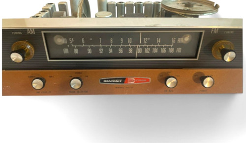 Vintage Heathkit AJ-11 Tube AM FM Stereo Tuner FOR PARTS OR REPAIR