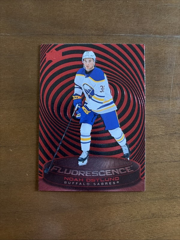 2025-26 Upper Deck Series 2 - Fluorescence Noah Ostlund #F-43 Red (RC)