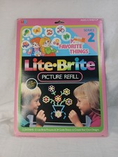 VTG Lite-Brite Picture Refill Series 2 "My Favorite Things" Factory Sealed NOS