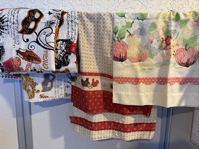 Curtains & Valances Vintage Pieces 3 Designs SEE PICS for Specifics   b81 Lot#1
