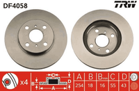 2X Bremsscheibe Vorderachse FüR Toyota Paseo Coupe Cabriolet Starlet