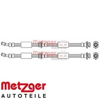 2X Bremsschlauch Metzger 4112002 2 BremsschläUche Rechts Links Vorne