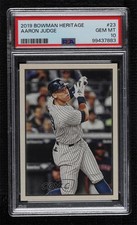 2019 Bowman Heritage Veterans/Rookies Aaron Judge #53VR-23 PSA 10 GEM MT g6p
