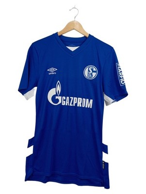 Umbro FC Schalke 04 Fußball Trikot S04 Gazprom Blau Herren Gr. 48 M