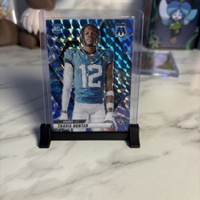 2025 Panini Mosaic - Rookie  Travis Hunter #279 Reactive Blue Mosaic Prizm (RC)
