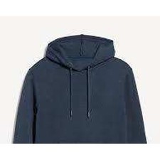 Old Navy Mens Heather Blue Pullover Hoodie Raglan Sleeve Fleece Sweatshirt L