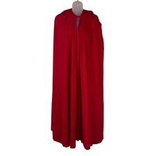Vintage Quality LONG HOODED CAPE Goth Devil Vampire Christmas Halloween Costume