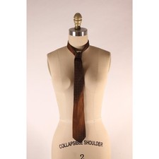 1950s Black and Brown Ombre Fade Necktie Tie by Webley