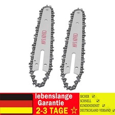2x 6 Zoll S&auml;geketten mit Schwert Mini Ersatz Kettens&auml;genkette Eisen
