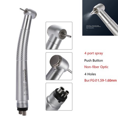 Dental Hochgeschwindigkeits-Handstück Push Button 4-Port-Spray 4-Loch