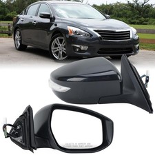 Right Passenger Side Mirror Compatible with Nissan Altima 2013-2018  Black, ...