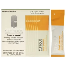 Clinique Fresh Pressed Renewing Powder Cleanser Pure Vitamin C 28 CT 0.5g (8461)