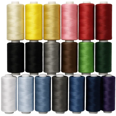 MY-GOODBUY24 Nähgarn Set mit 20 Rollen Garn Universal Nähfäden Nähzubehör Nähen Nähzeug