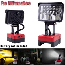 Portable Cordless LED Work Light For Milwaukee 18V Li-Ion Battery Workshop Lamp