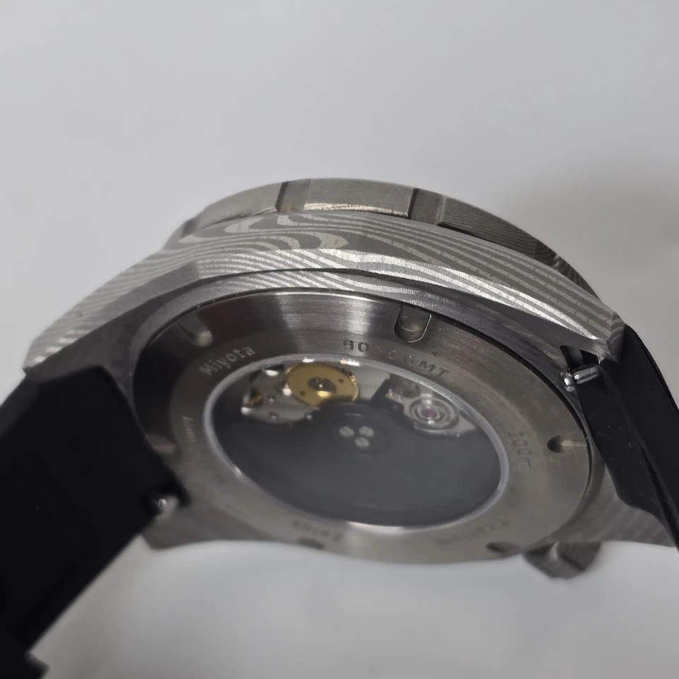 Reloj automático Zelos Thresher GMT Damasco 41 mm para hombre Foto 3 de 4