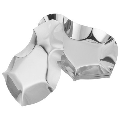 20 Pcs Seafood Barbecue Tray Mini Stainless Steel Saucers Dishes