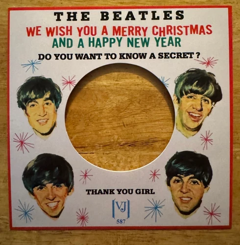 SLEEVE SP THE BEATLES WE WISH YOU A MERRY CHRISTMAS VEE-JAY 587