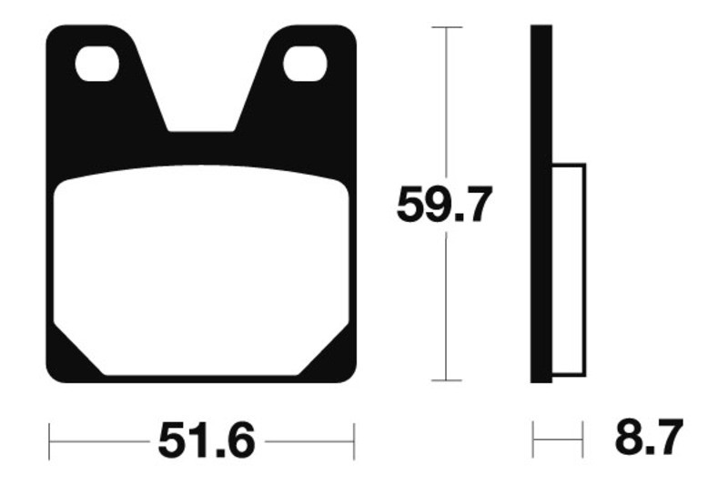 Plaquettes de frein TECNIUM MR233 en métal fritté performance pour moto