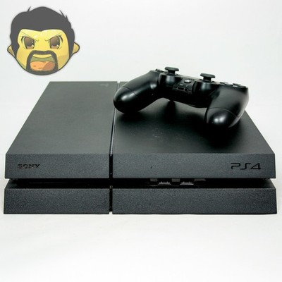 Sony PlayStation 4 PS4 Console Bundle with Controller 500GB Matte Black Tested B