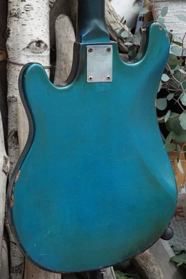 ギター tesico WG-4L Teisco WG-4L 1965 Vintage Blue Electric Guitar 4 Pickups Mahogany