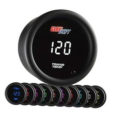 10 Color Digital 300F Transmission Temp Gauge Kit, 2-1/16" 52mm - Includes