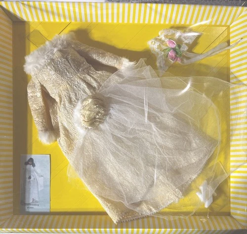 Vintage Barbie Winter Wedding Brocade Bridal Outfit #1880