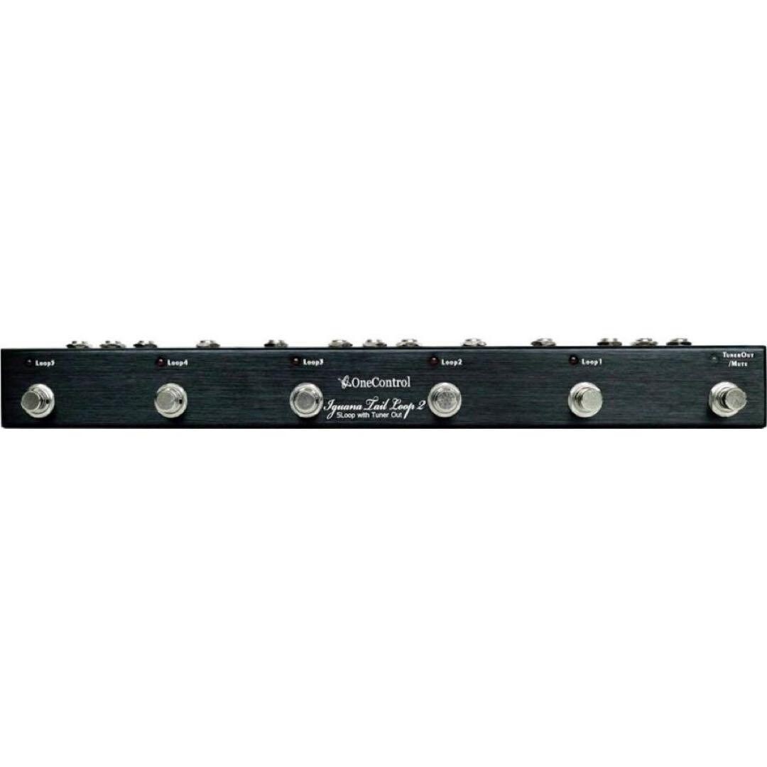 ギター One Control Iguana Tail Loop2 HORROR VER One Control Iguana Tail Loop2 Switcher 5Loop Tuner Out Black