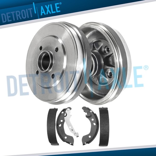 Rear Brake Drums Premium Brake Shoes Kit for 2012 2019 Nissan Versa