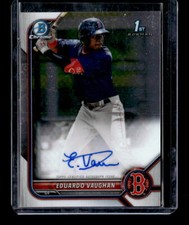 2022 Bowman #CPA-EV Eduardo Vaughan Chrome Prospect Autographs