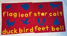 Lauri Crepe Foam Rubber Puzzle 8 Picture Words Made in USA