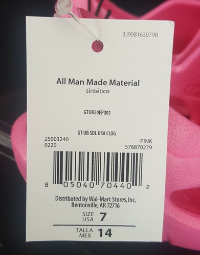 Made In The USA Factory Certified Clogs Pink Toddler Girl's Size 7 NWT - Bild 8 von 10