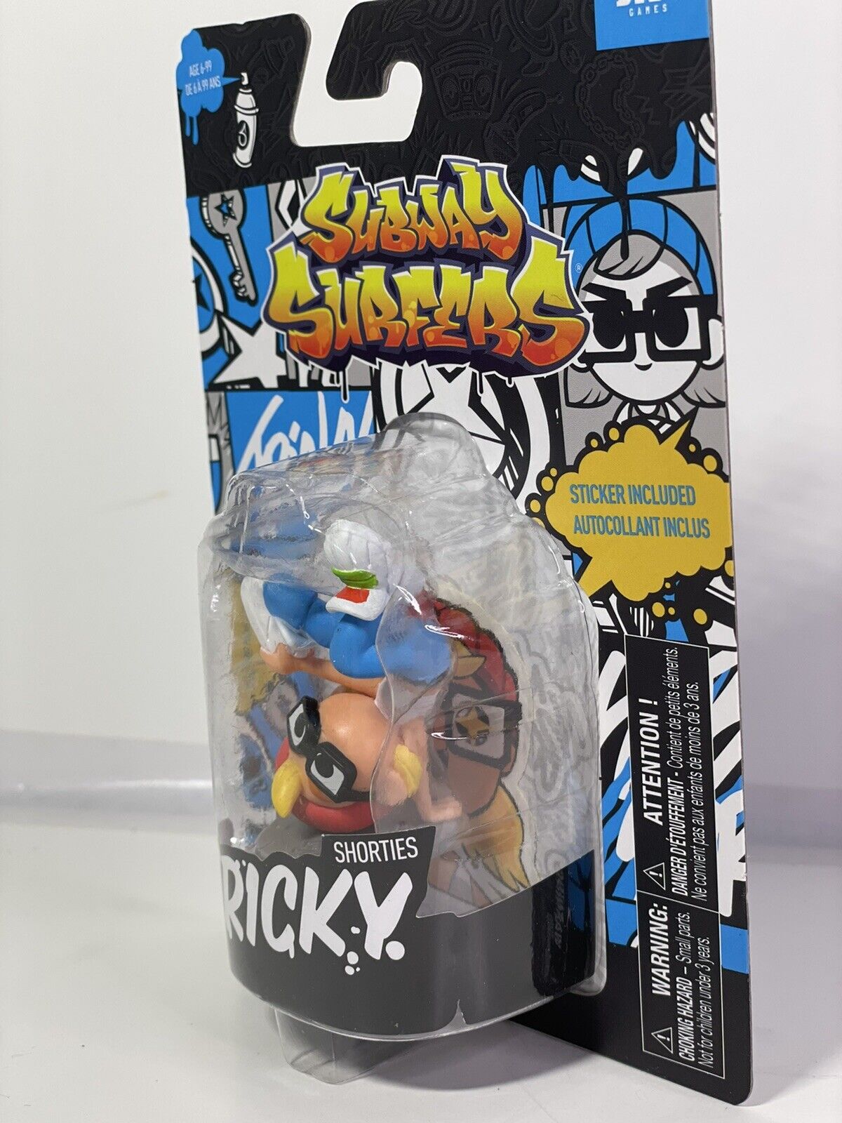 LOT OF 2 Subway Surfers Tricky / Jake Figures with Stickers