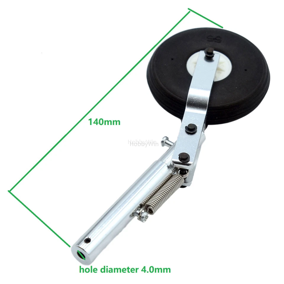 3PCS 140x4mm Aluminum Spring Struts Landing Gear for RC Model Warbird Airplane - Image 2 of 4