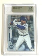 KYLE LEWIS  2020 TOPPS CHROME #186 ROOKIE BGS 9.5 GEM MINT MARINERS ROY