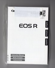 NEW Sealed Canon EOS R Camera Instruction Manual In English French Spanish