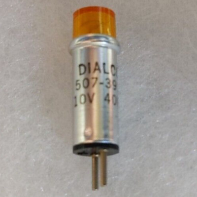 Cartridge LampClear Amber  Dialco 10V 40Ma 507-3911 