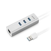 Anker Unibody Aluminum 3-port Usb 3.0 And Gigabit Ethernet Hub With 1.3ft / 40cm Anker Unibody Aluminum 3-port Usb 3.0 And Gigabit Ethernet Hub With 1.3ft / 40cm