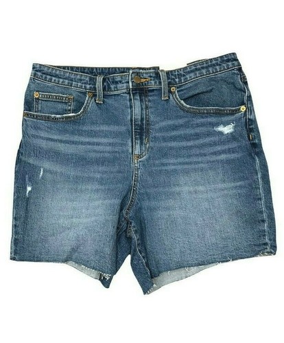 Boyfriend Jean Shorts Medium Wash 