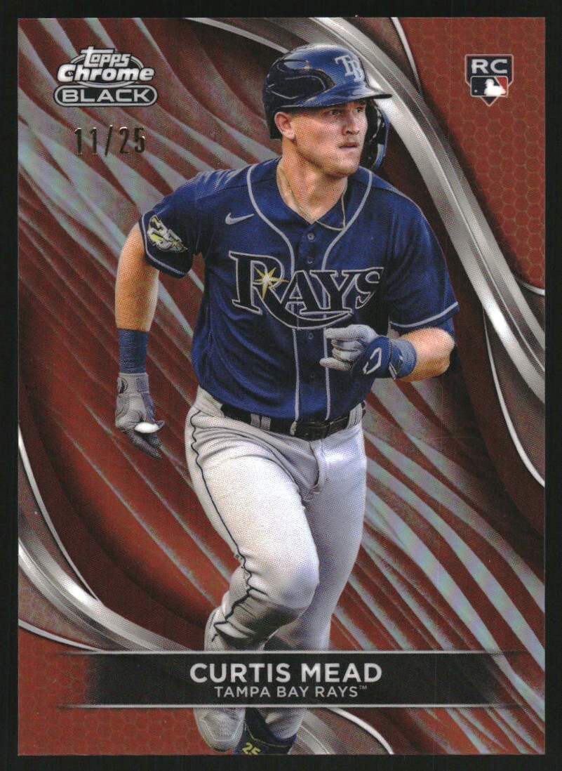 2024 Topps Chrome Black Orange Refractors #27 Curtis Mead /25