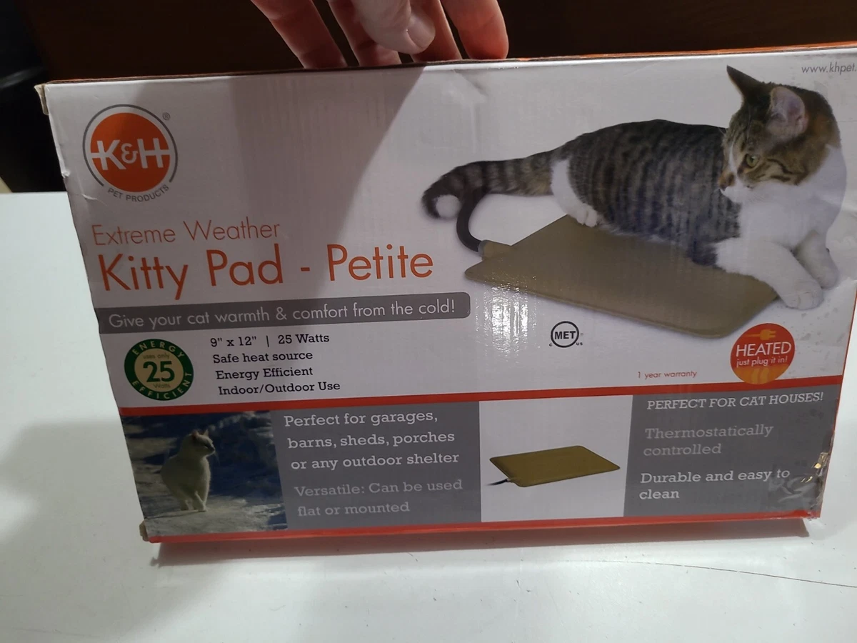 Ku0026amp;H Pet Products Extreme Weather Outdoor Kitty Pad, Heated, For Indoor  and Outdo | eBay
