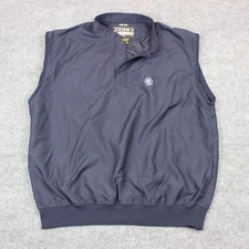 Zero Restriction Pullover Men's Large Blue Button Cherokee Town Rain Jacket