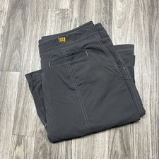 LUCY Stretch A-Line Grey Ruffle Hem Activewear Skirt Women's Size XS