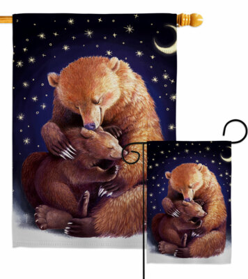 Mama Bear Love Garden Flag Wildlife Animals Decorative Gift Yard House Banner