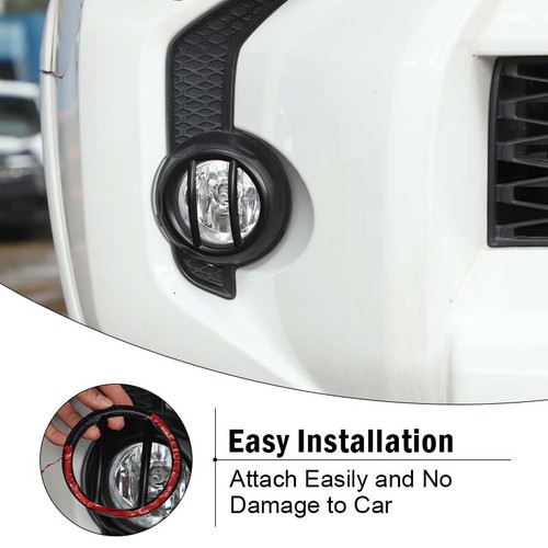 2x Black Fog Light Lamp Accessories Cover Trim for 4Runner SR5/TRD Pro 2014-2023 - Picture 10 of 14