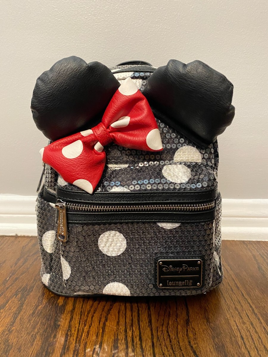 Minnie Mouse Sequin Polka Dot Mini Backpack Loungefly Disney Minnie Mouse Sequin Polka Dot Mini Backpack  main image 3