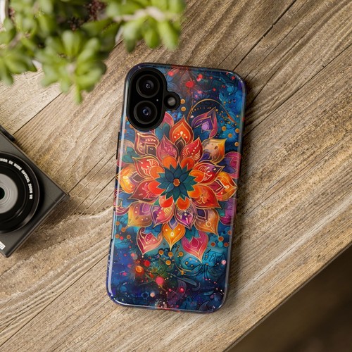 Mandala Flower Watercolor Phone Case for iPhone, Samsung Galaxy, Pixel - 第 24/256 張圖片