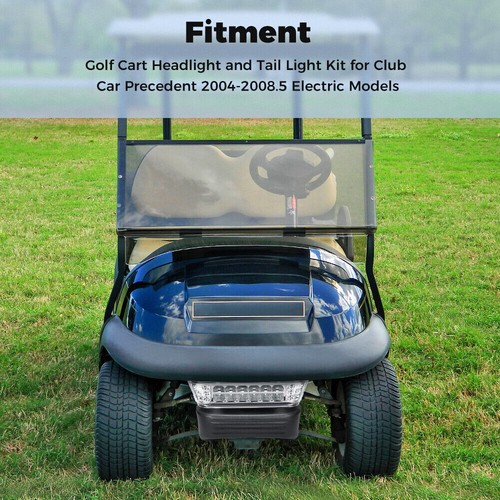 12V Deluxe Golf Cart Parts Light Kits for Club Car Precedent w/ Head & Taillight - Picture 8 of 12