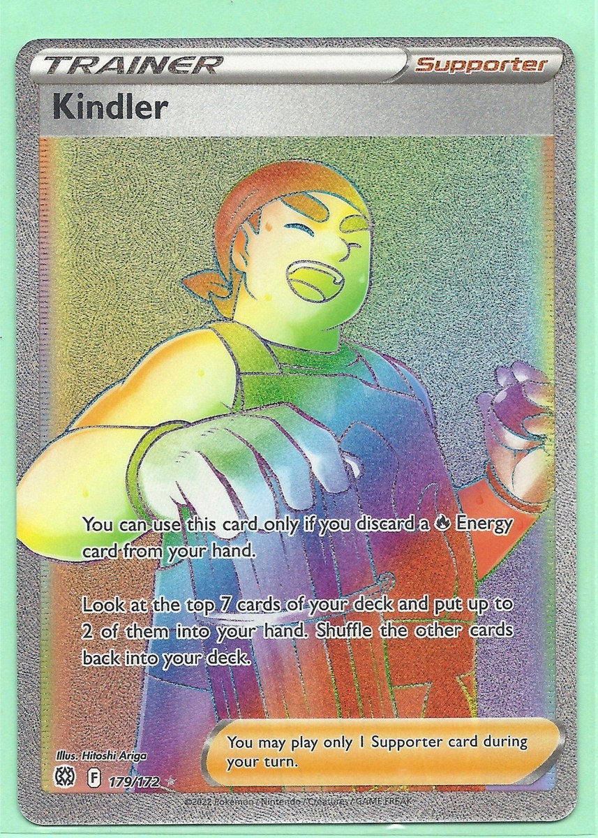 KINDLER 179/172 BRILLIANT STARS POKEMON- RAINBOW SECRET RARE -MINT- PACK  FRESH