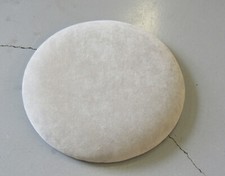 Sitzpolster einzeln für Pianostuhl Wandpolster Velour silbergrau Nr. 65